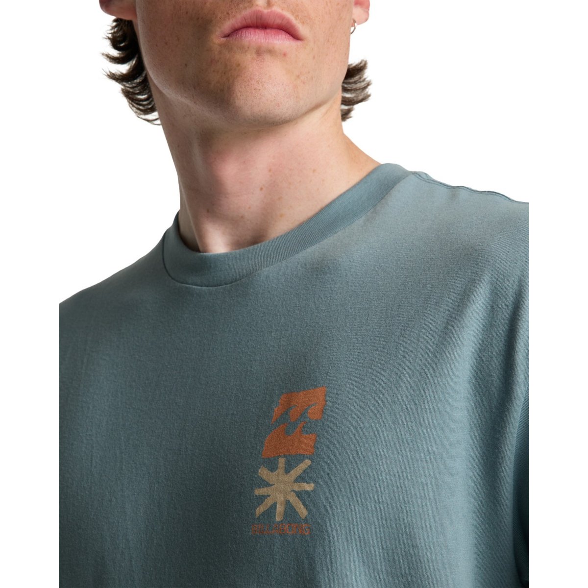 T shirt manches courtes SEGMENT bleu washed blue, BILLABONG