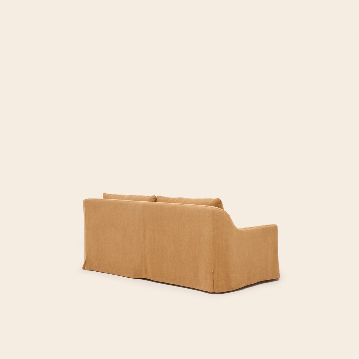 Canapé 2,5 Places en tissu naturel CLARIBEL barbate caramel, MADURA