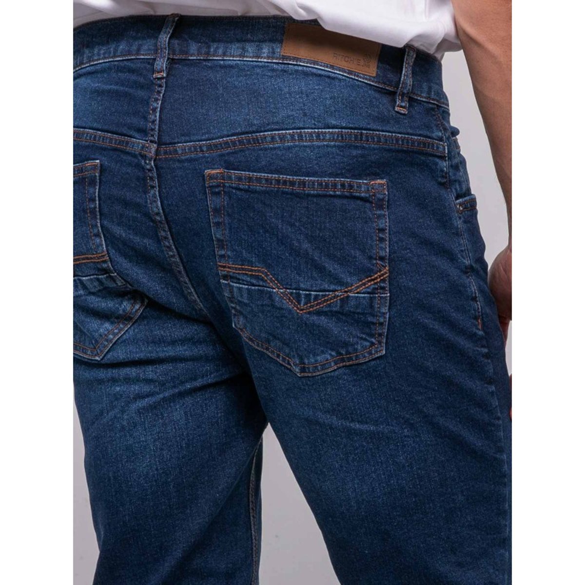 Jean Stretch Coupe Ajustée Spoky bleu, RITCHIE
