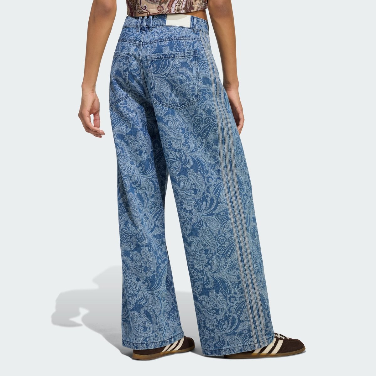 Pantalon Denim Droit Taille Mi-Haute Firebird Adidas Liberty London Pantalon Denim Droit Taille Mi-Haute Firebird Adidas Liberty London denim blue / light denim, adidas Originals