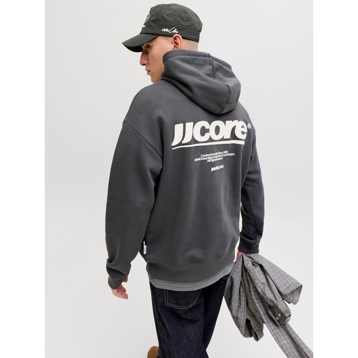 Sweat À Capuche asphalt, JACK & JONES