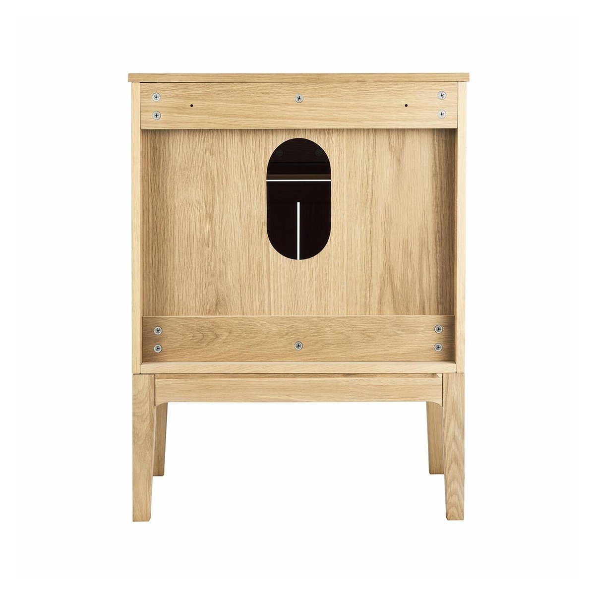 Ensemble meuble simple vasque 60cm + vasque ALASKA chêne - mdf - mat, MOB IN