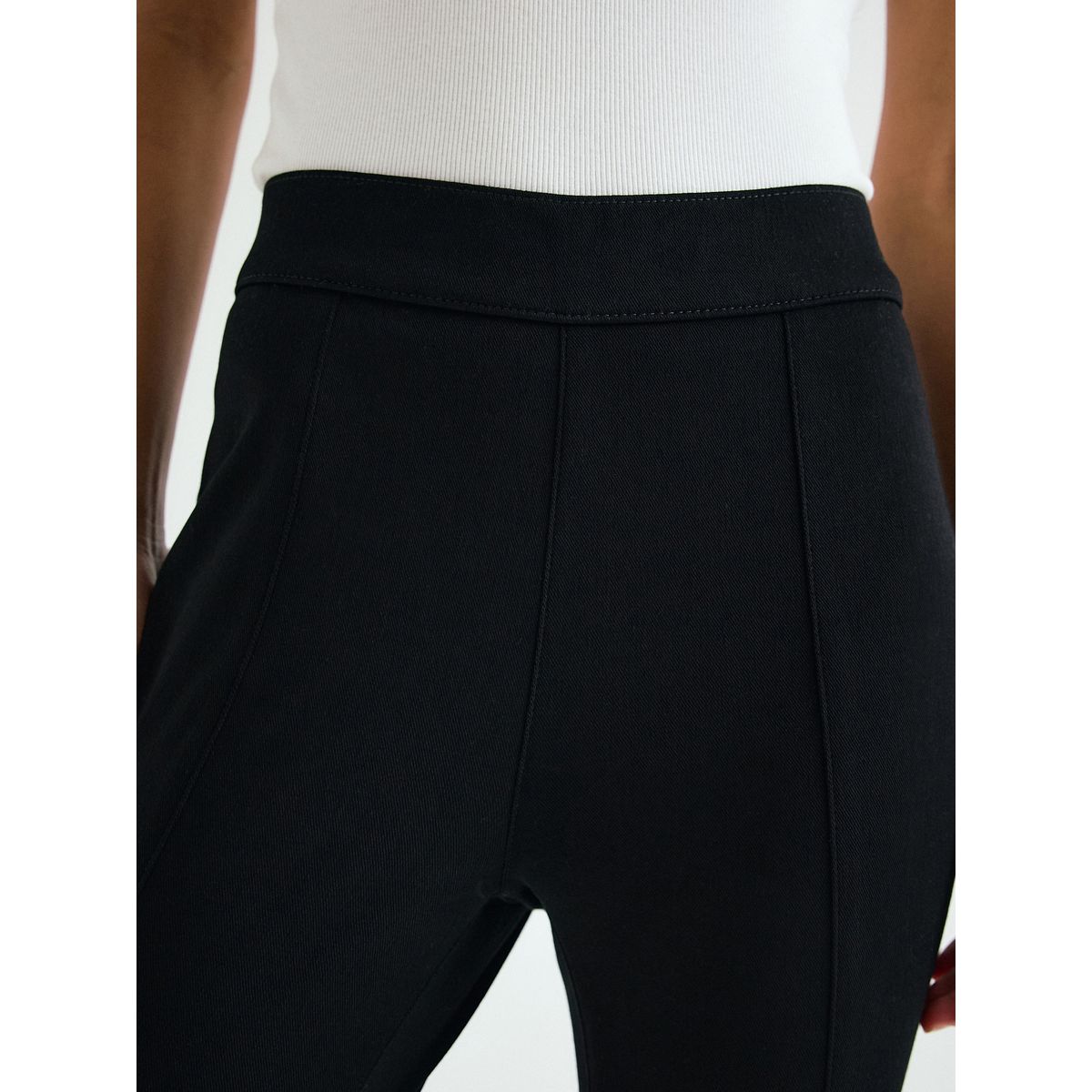 Legging capri raccourci en jersey denim noir, NEXT