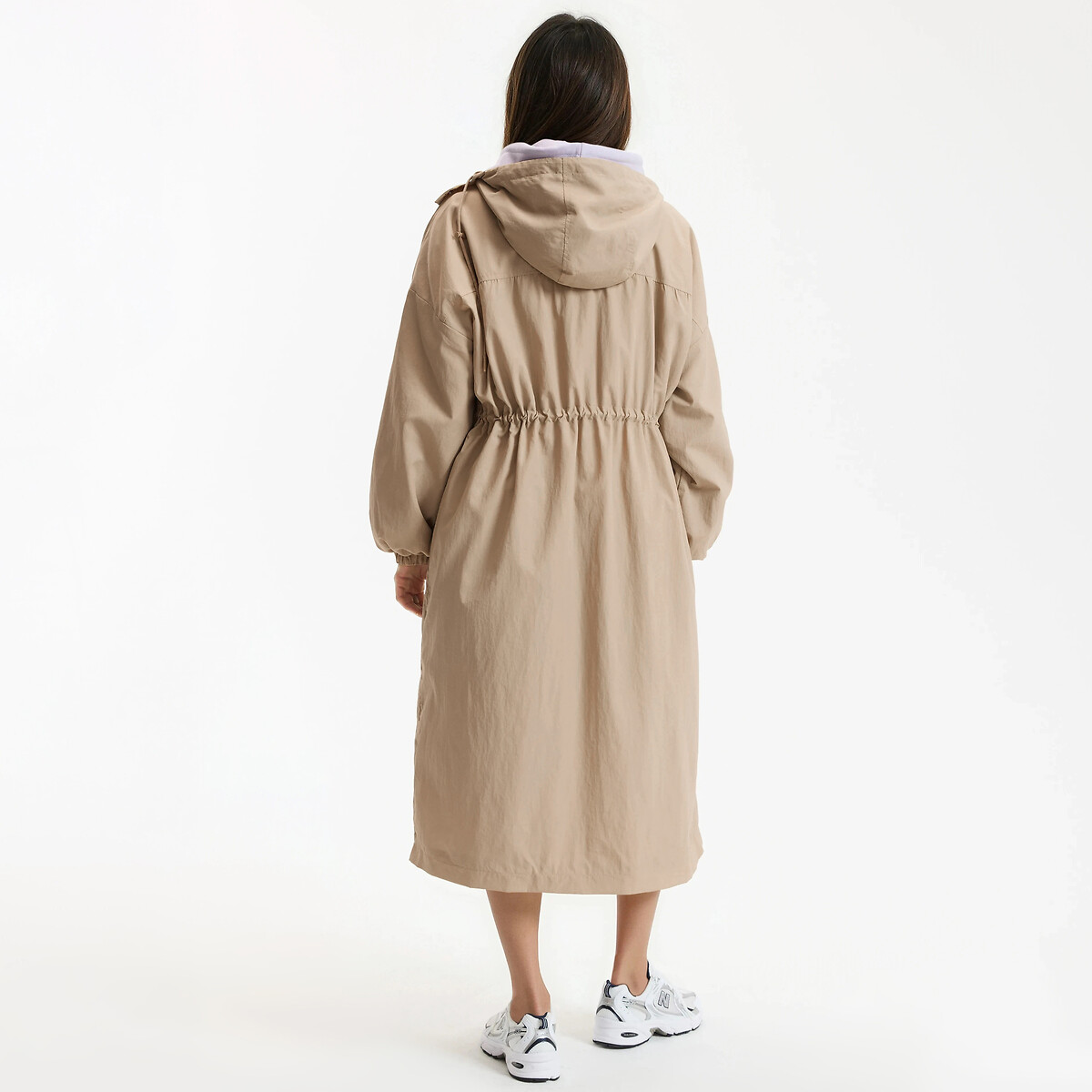 Coupe-vent light, mi-long, capuche fixe, fermeture zippée, mi-saison beige, LA REDOUTE COLLECTIONS