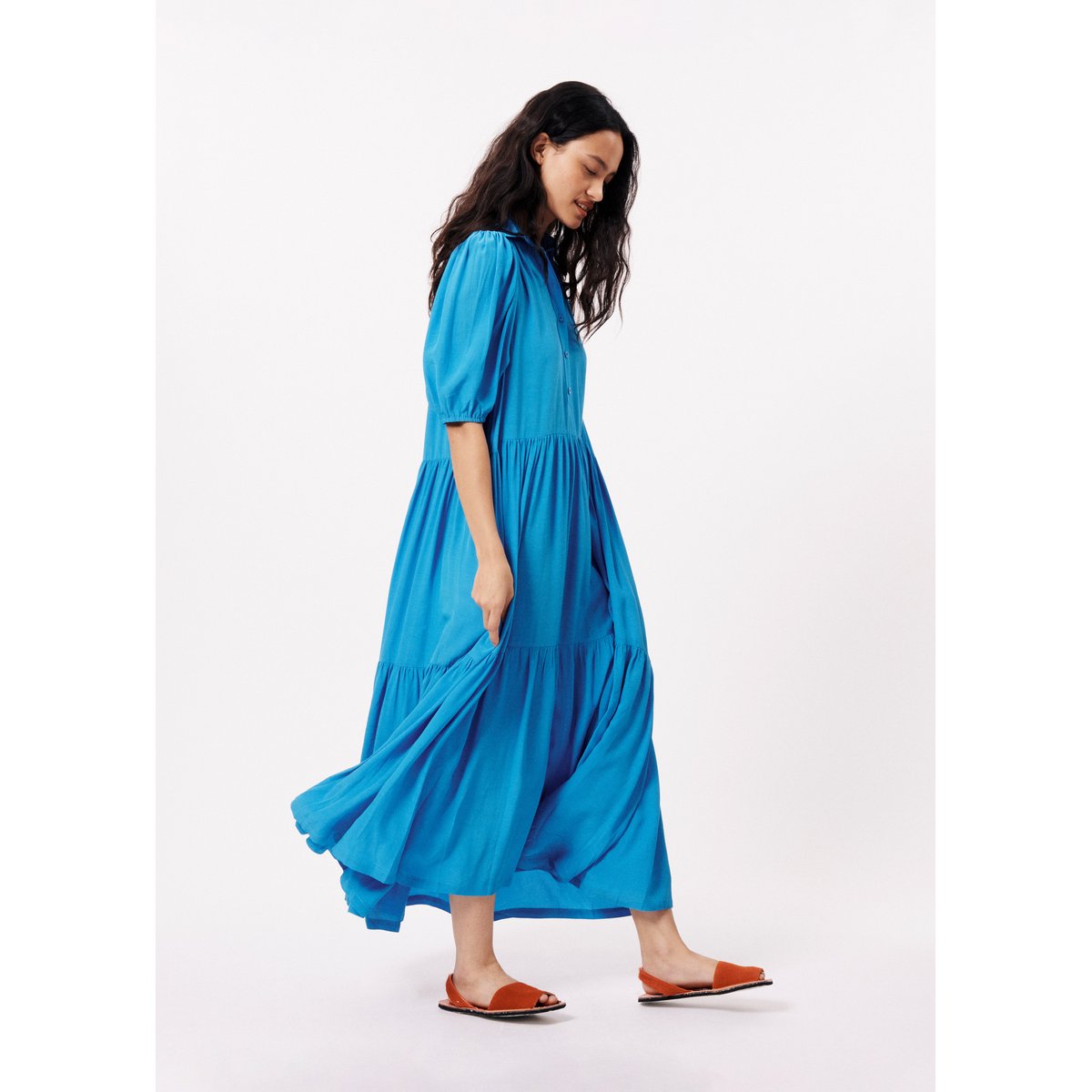 Robes longue ELIF bleu electrique, FRNCH