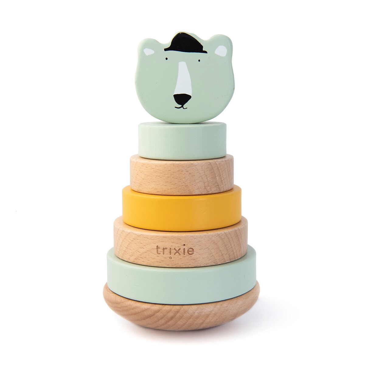 Tour à empiler en bois Mr Polar Bear multicolore, TRIXIE