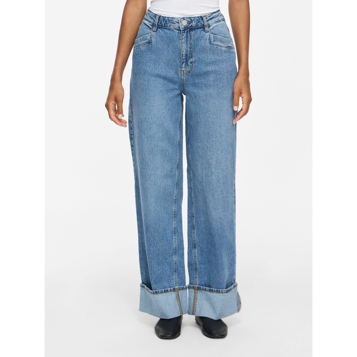 Jean À Coupe Ample bleu - medium blue denim1, VILA