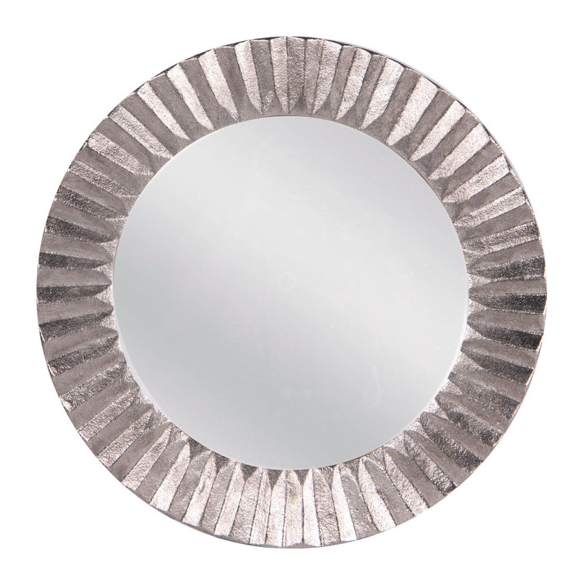 Miroir en fonte plissé argent 39 argent / métallique, TABLE PASSION