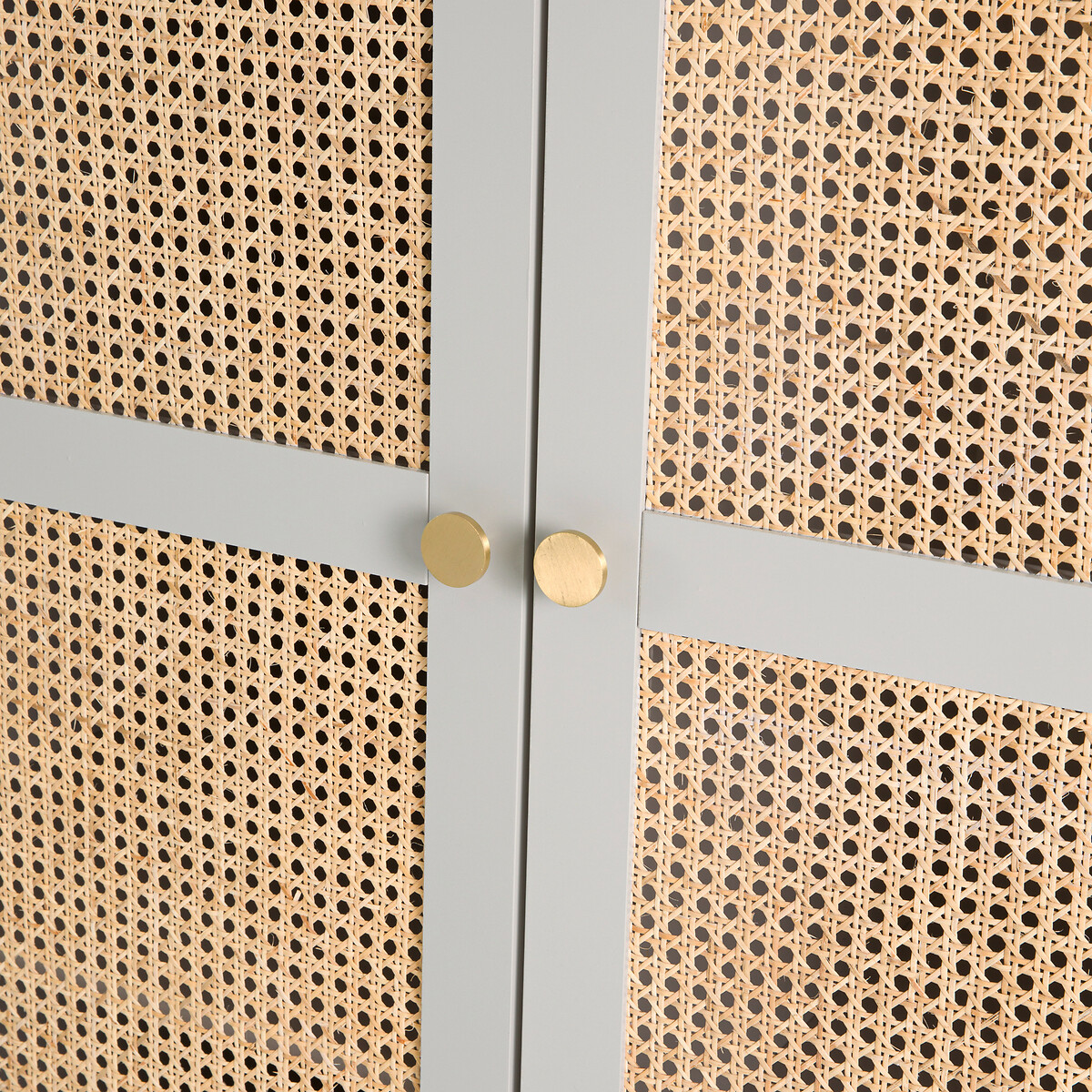 Armoire 2 portes, Paola gris/naturel, LA REDOUTE INTERIEURS