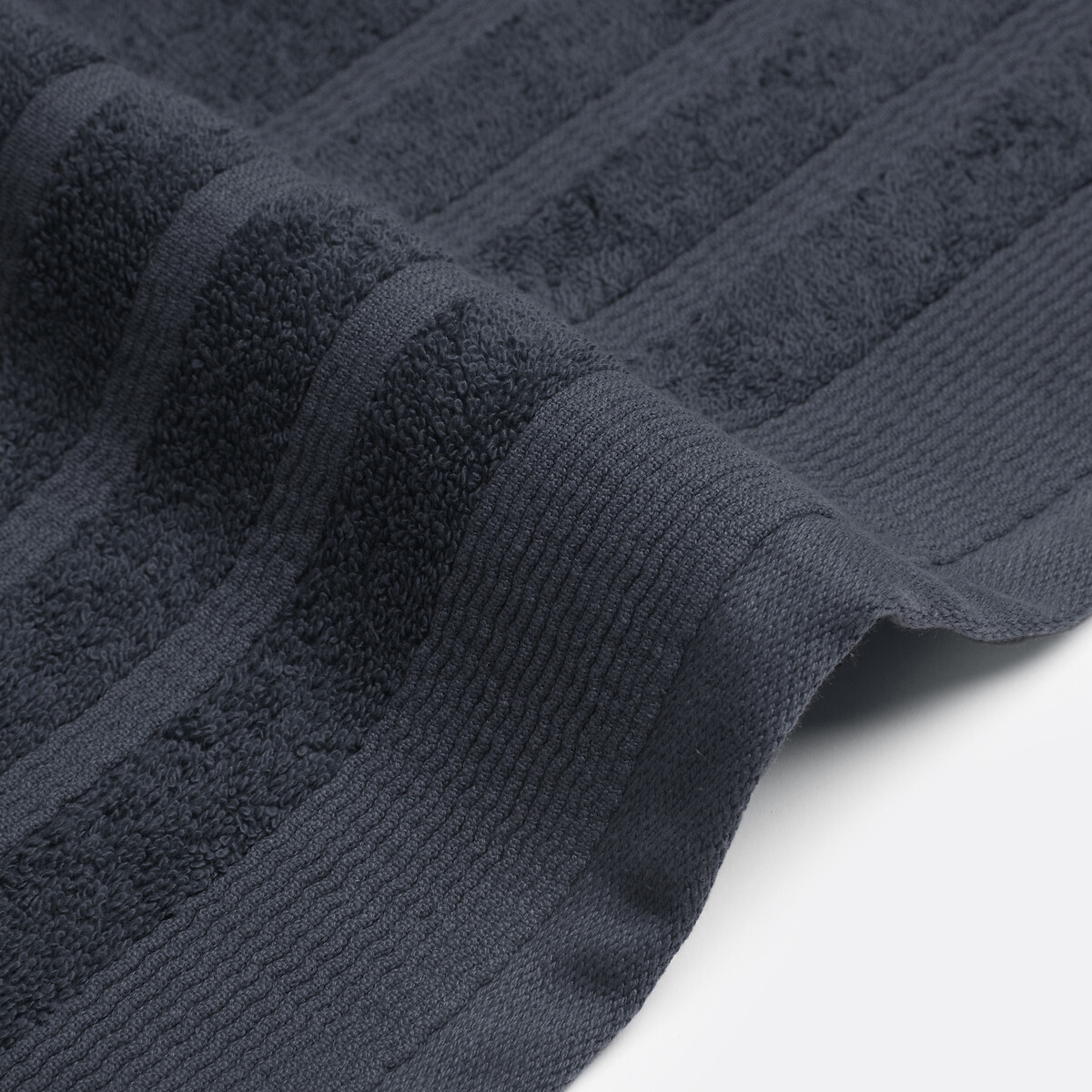 Lot de 2 serviettes éponge 600 g/m2, Zavara carbone, LA REDOUTE INTERIEURS