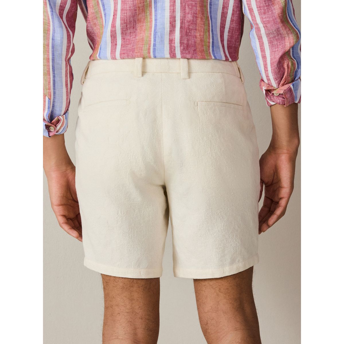 Short costume coton tapisserie écru, NEXT