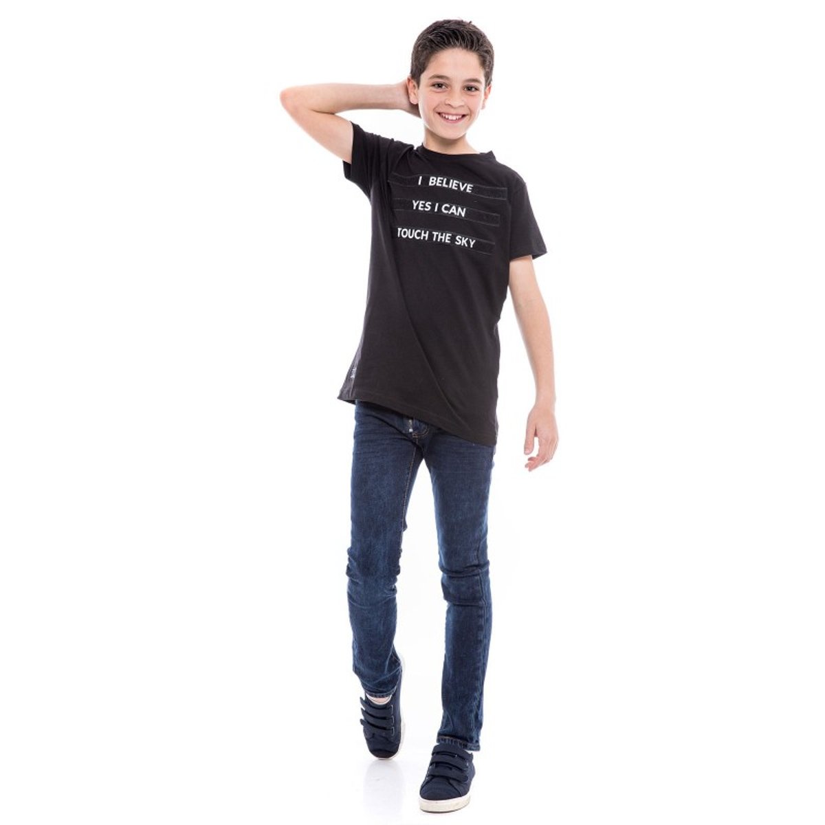 T-shirt Col Rond Nalisto noir, RITCHIE