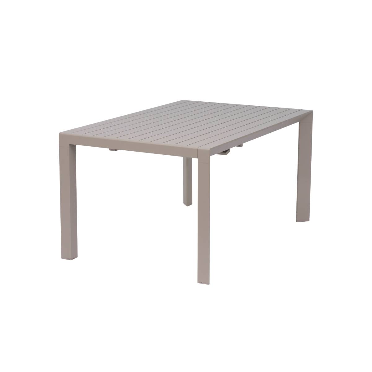 Table de jardin en aluminium KAÏA marron, MADE IN MEUBLES