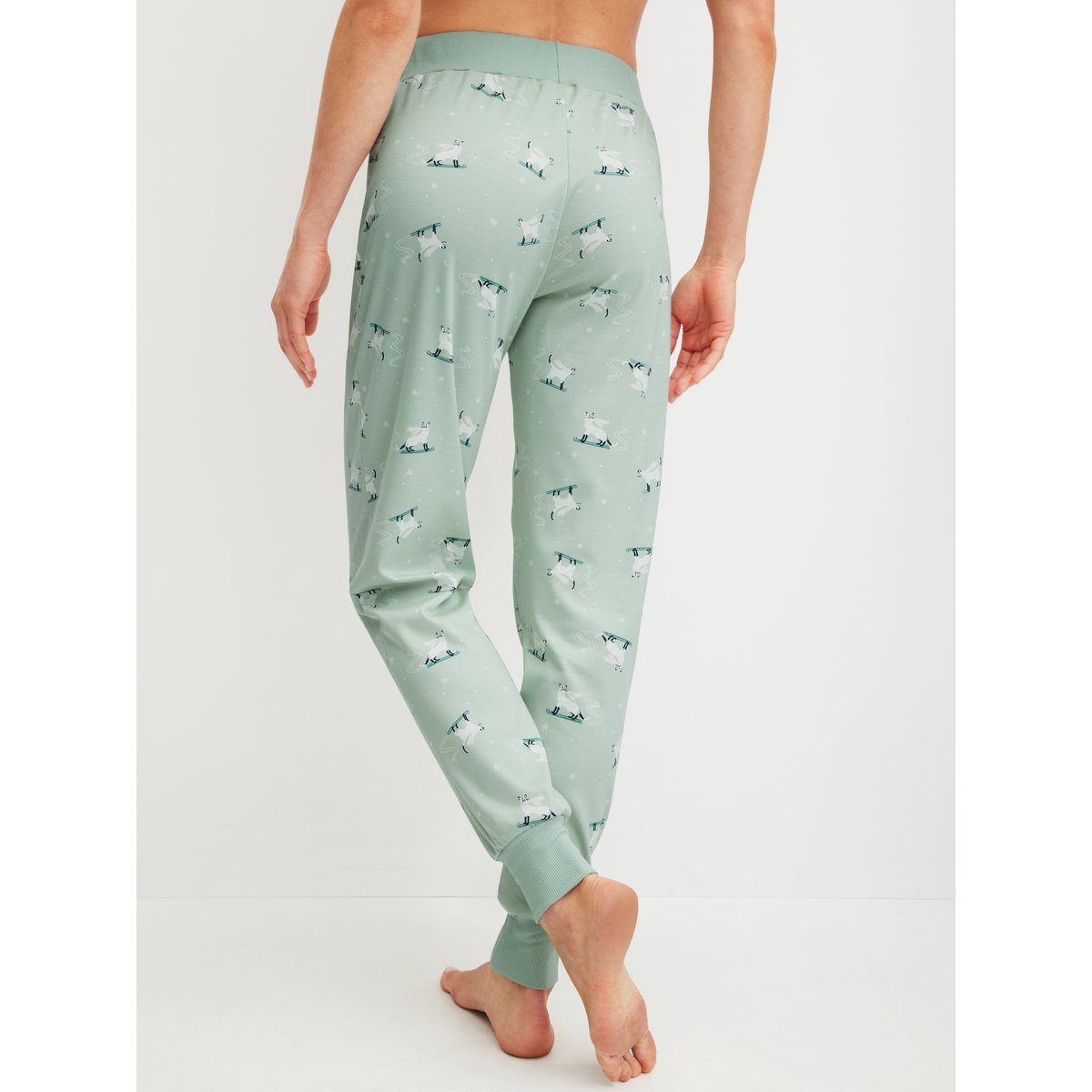 Pantalon Coton FAVOURITES CATS aqua clair, CALIDA
