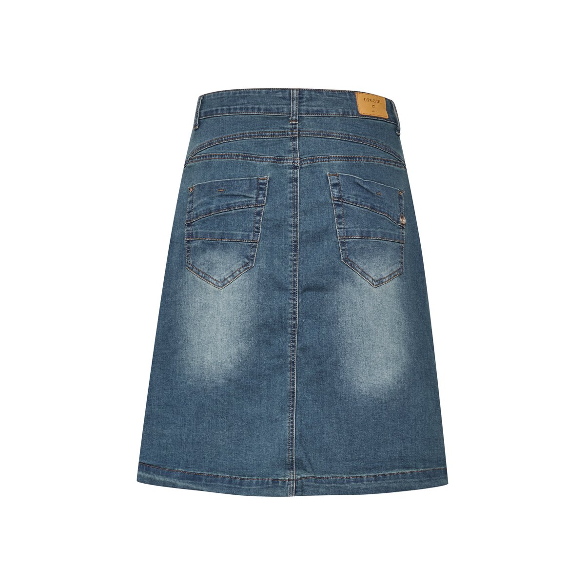 Denim skirt bleu light blue denim, CREAM