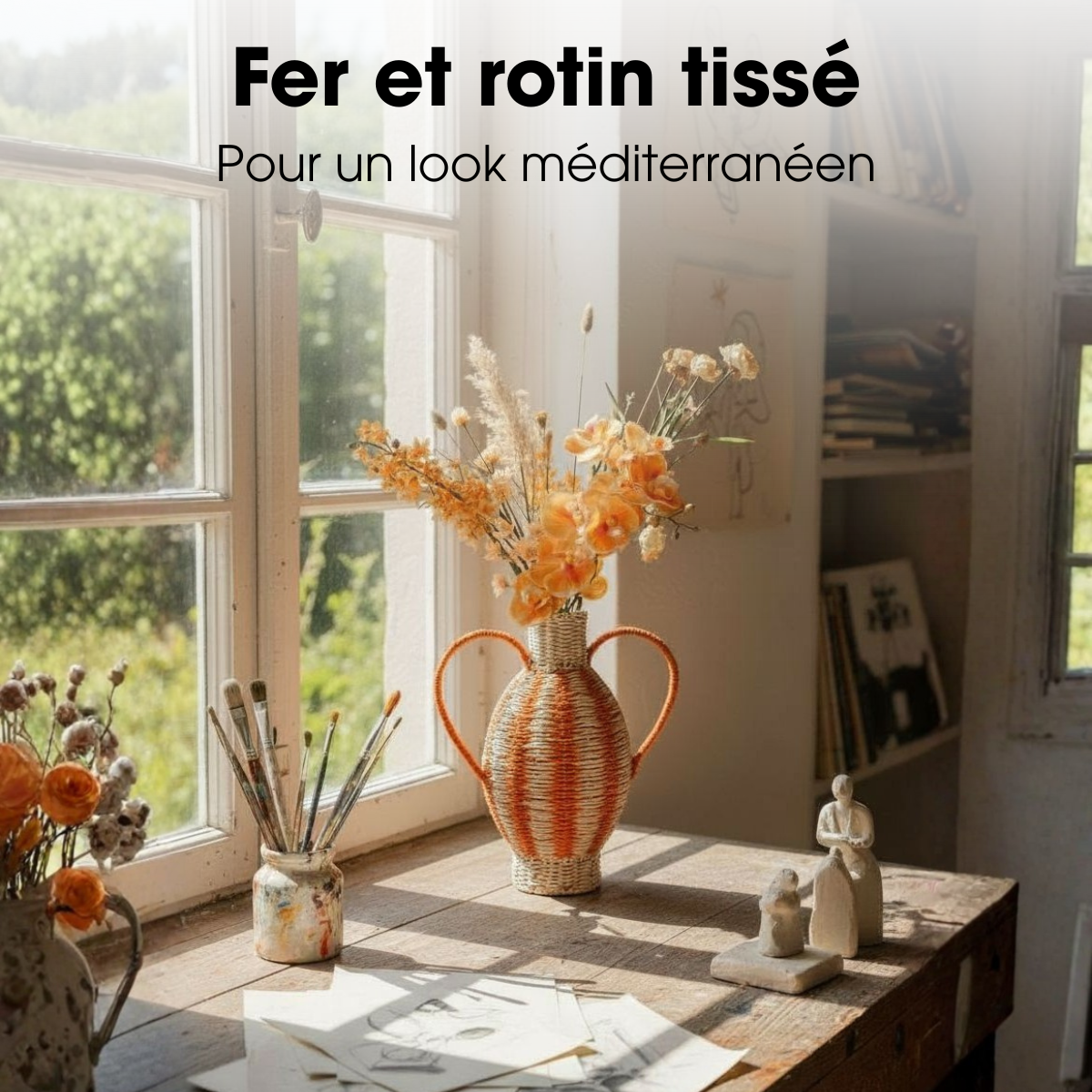 Vase orange, MICA DECORATIONS