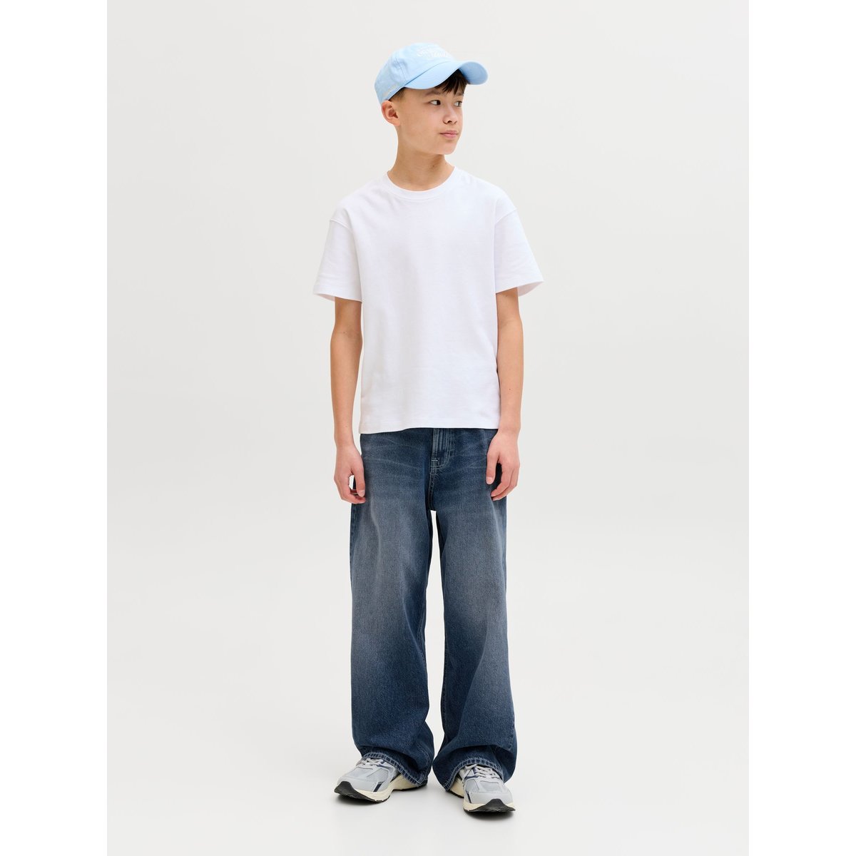 Jean À Coupe Wide blue denim, JACK & JONES JUNIOR
