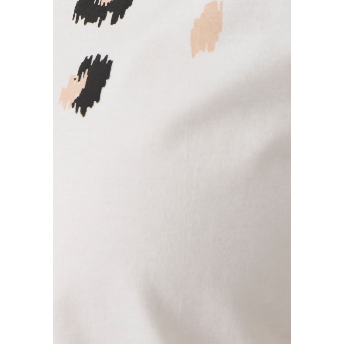 T-shirt imprimé reliefé blanc cassé, DAMART