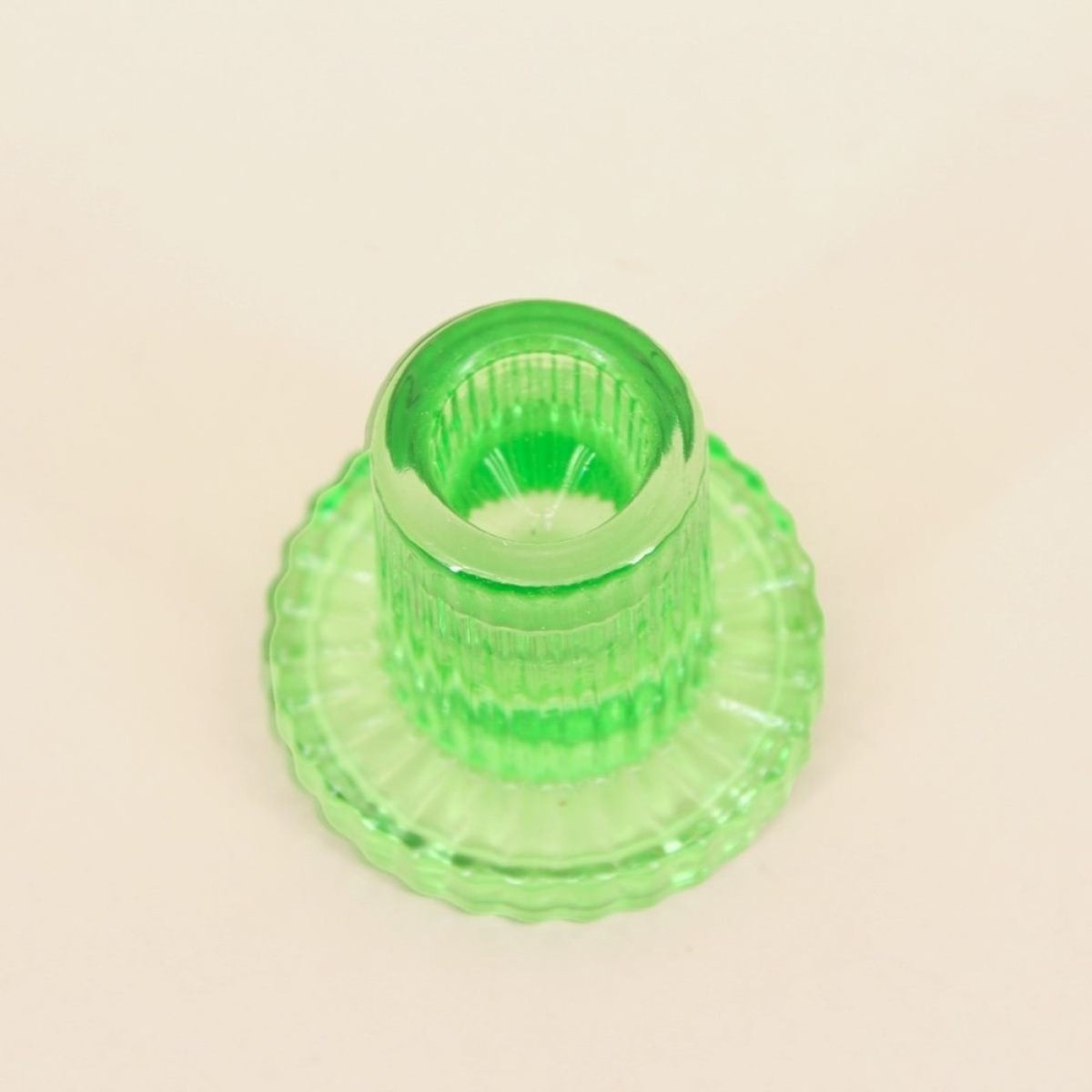 Set de 5 bougeoirs en verre assortis vert, HASHTAG DECO