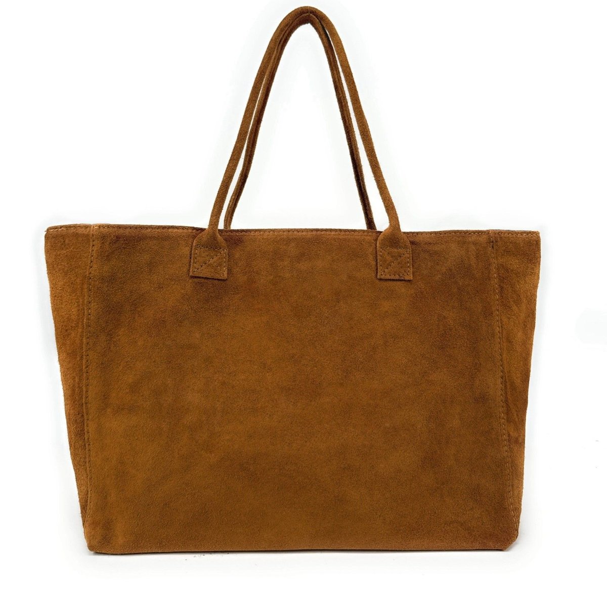 Grand sac cabas en croute de cuir SASHA camel, OH MY BAG
