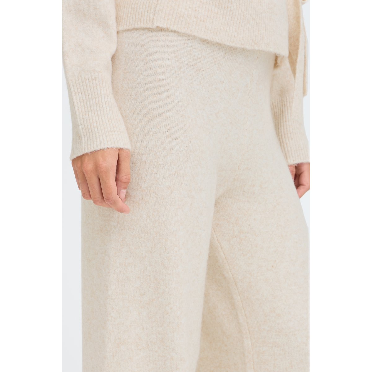 Pantalon décontracté beige oatmeal melange, B.YOUNG