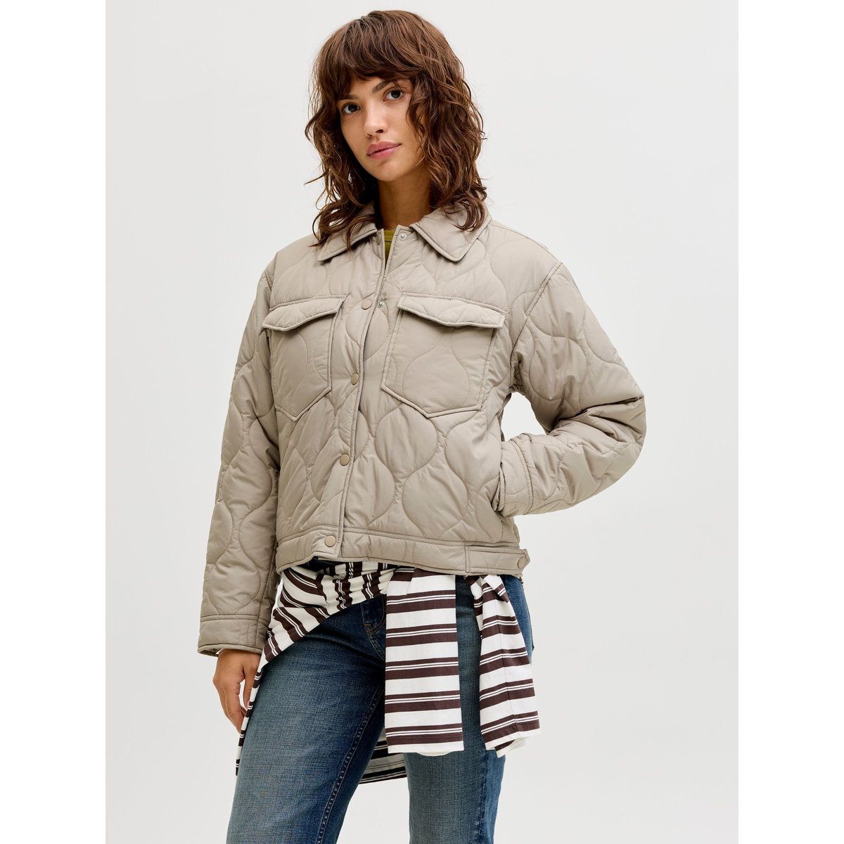 Veste Matelassée vintage khaki, JJXX