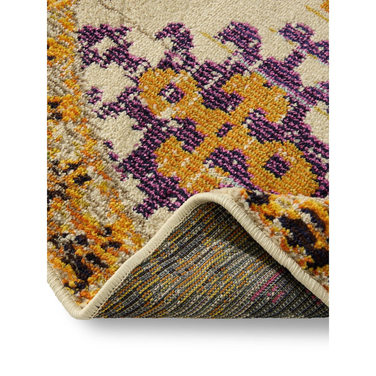 Tapis rond CASA multicouleur/beige, BENUTA 