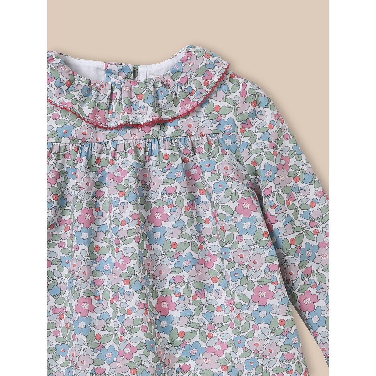 Blouse en tissu Liberty liberty besty berry, CYRILLUS
