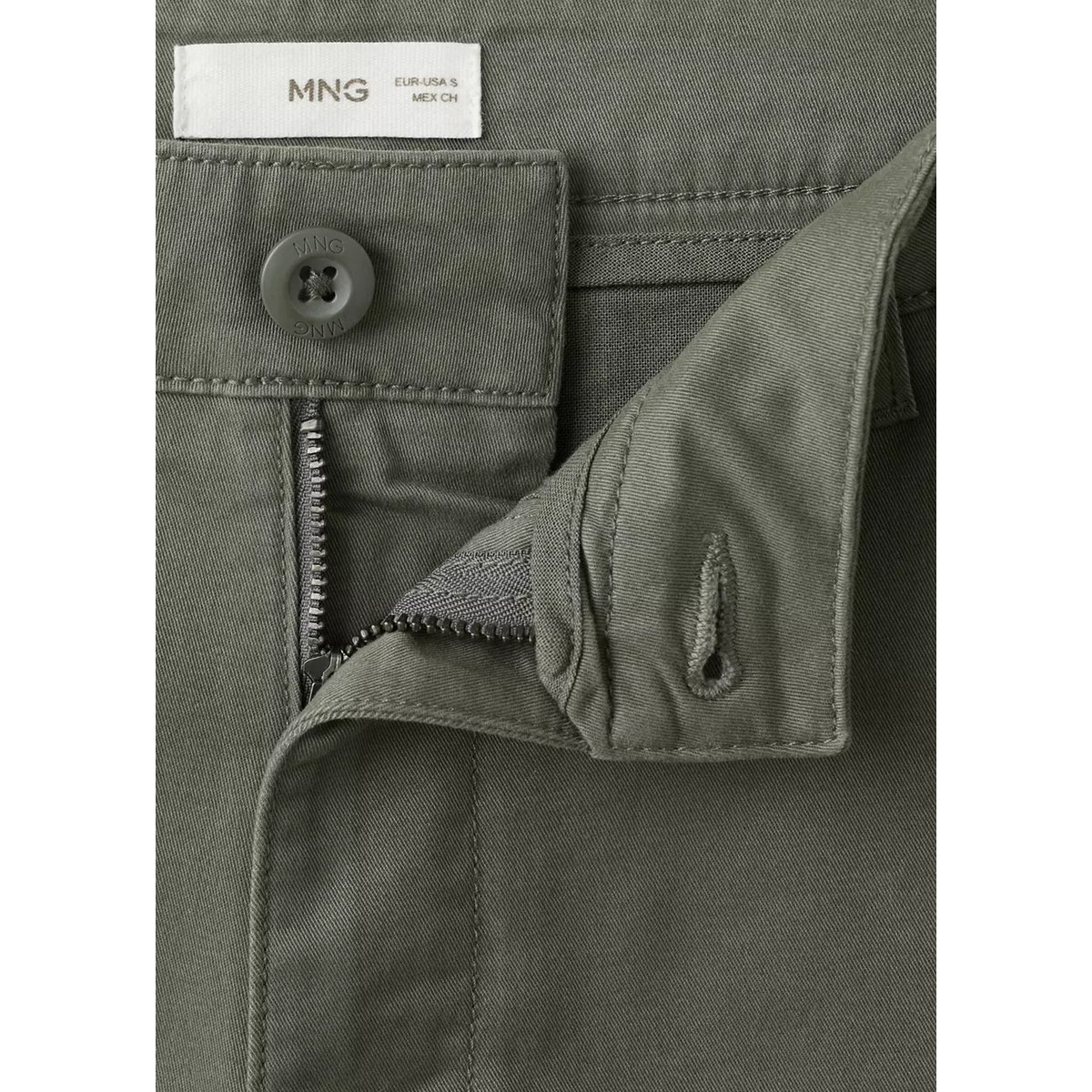 Bermuda coton kaki, MANGO TEEN