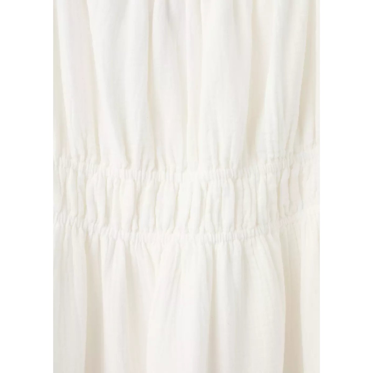 Robe froncée blanc, MANGO