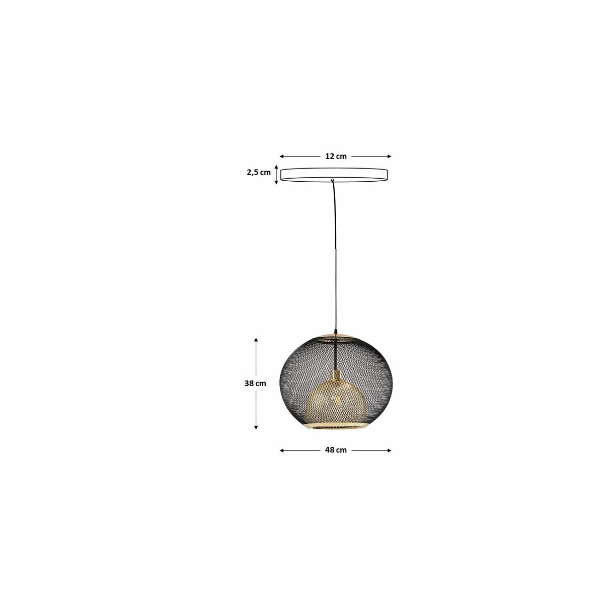 Suspension Grato Ø45cm doré, KARE DESIGN