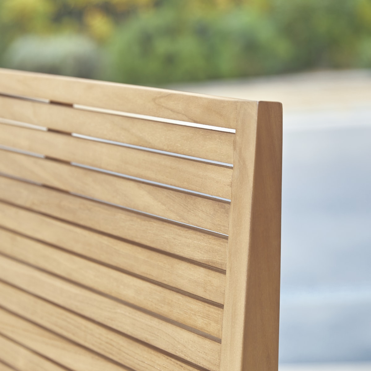 Banc de jardin en Teck massif, TEO naturel, TIKAMOON