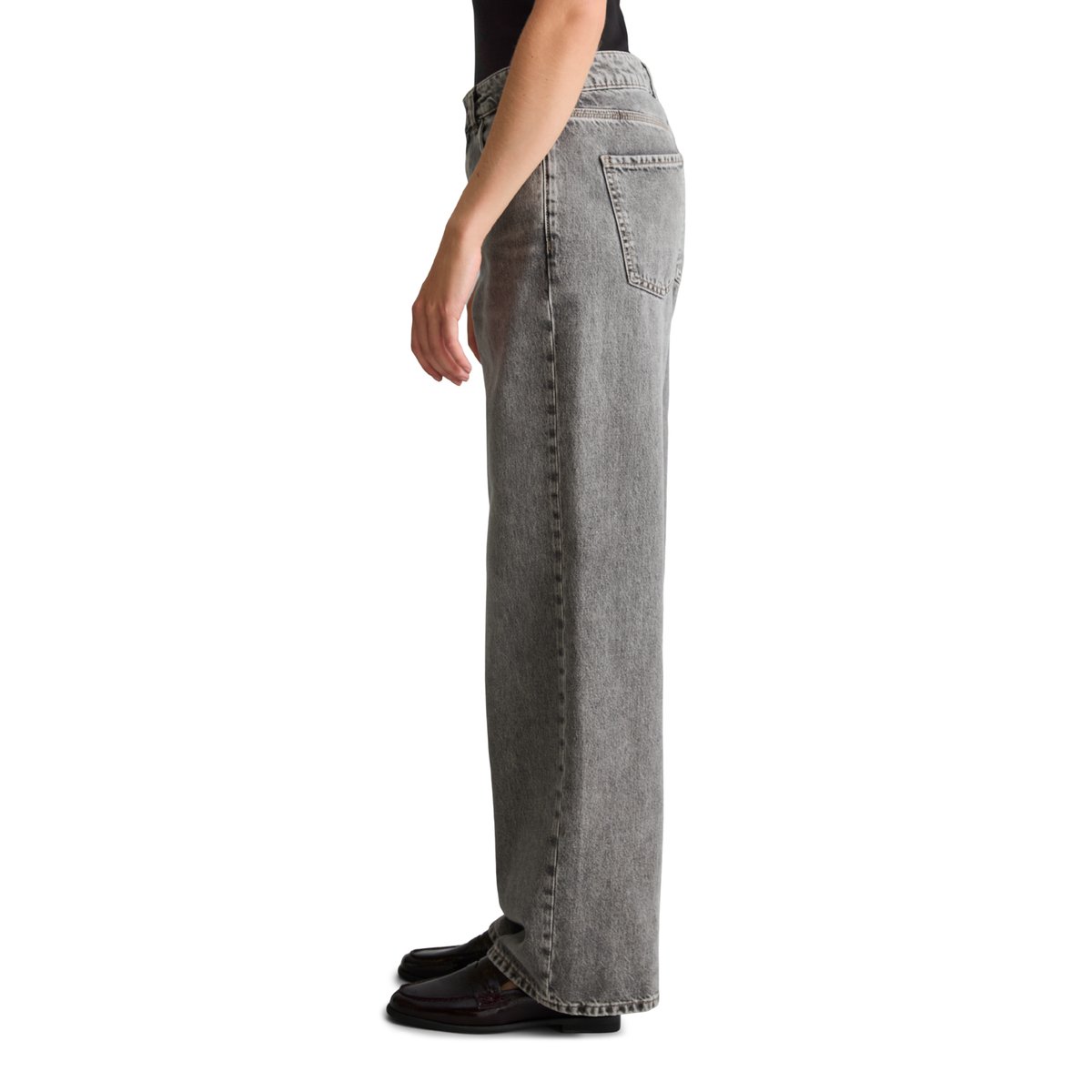 Jeans modèle Tomke wide en pur coton bio gris, MARC O’POLO DENIM