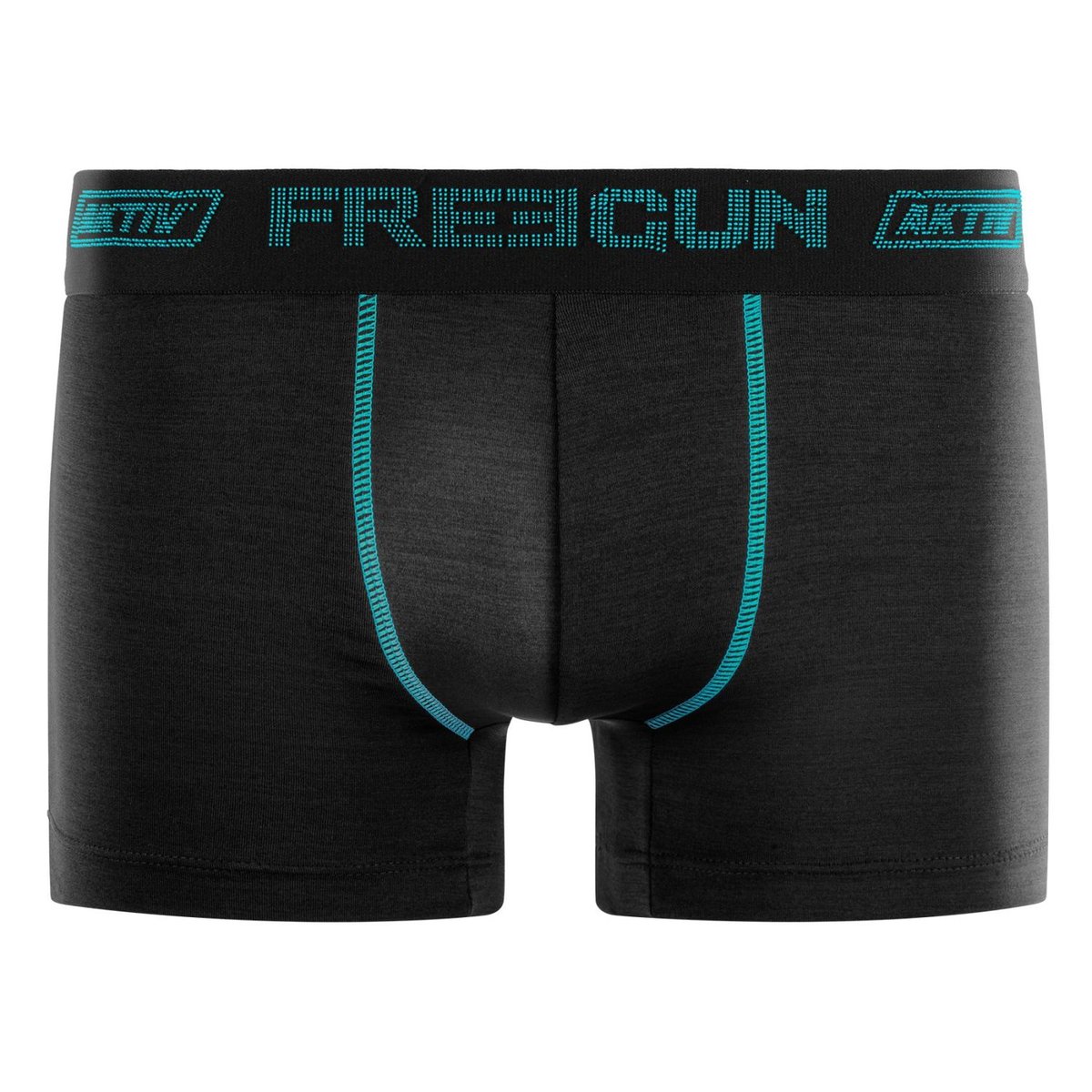 Lot De 4 Boxers Microfibre Aktiv Sport Ultra 3d noir, FREEGUN