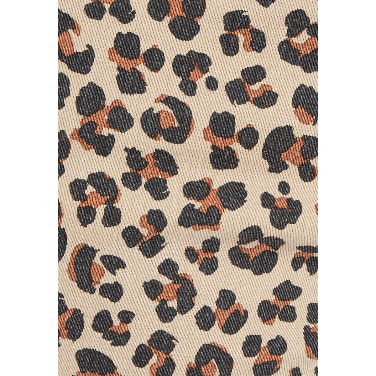 Pantalon 7/8ème large marron beige animalier, DAMART