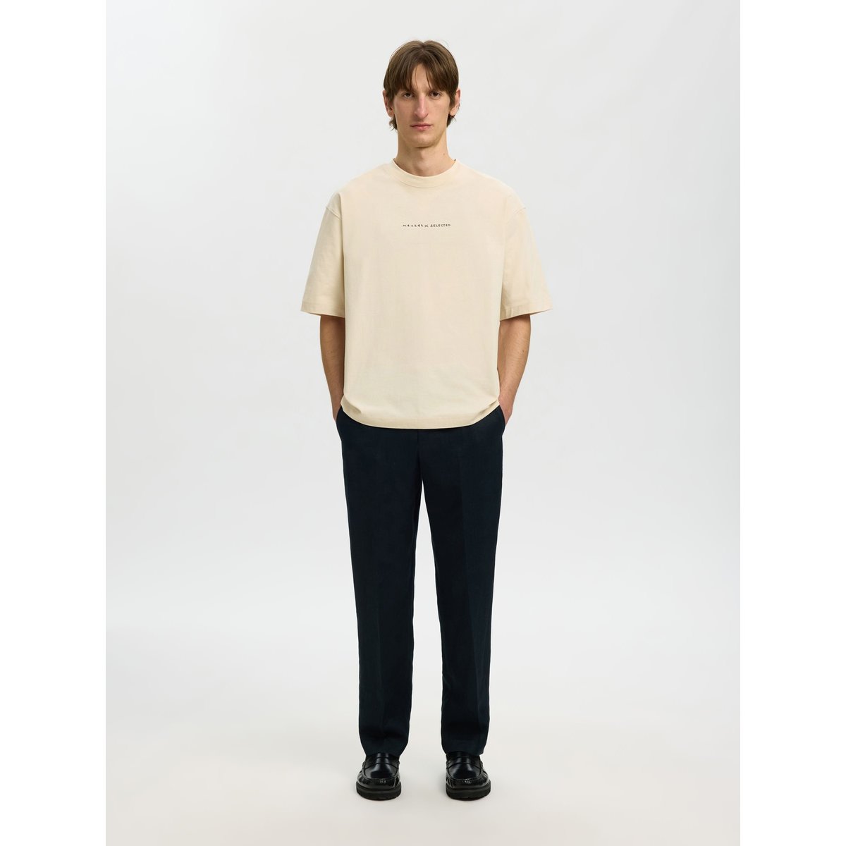 T-Shirt birch, SELECTED