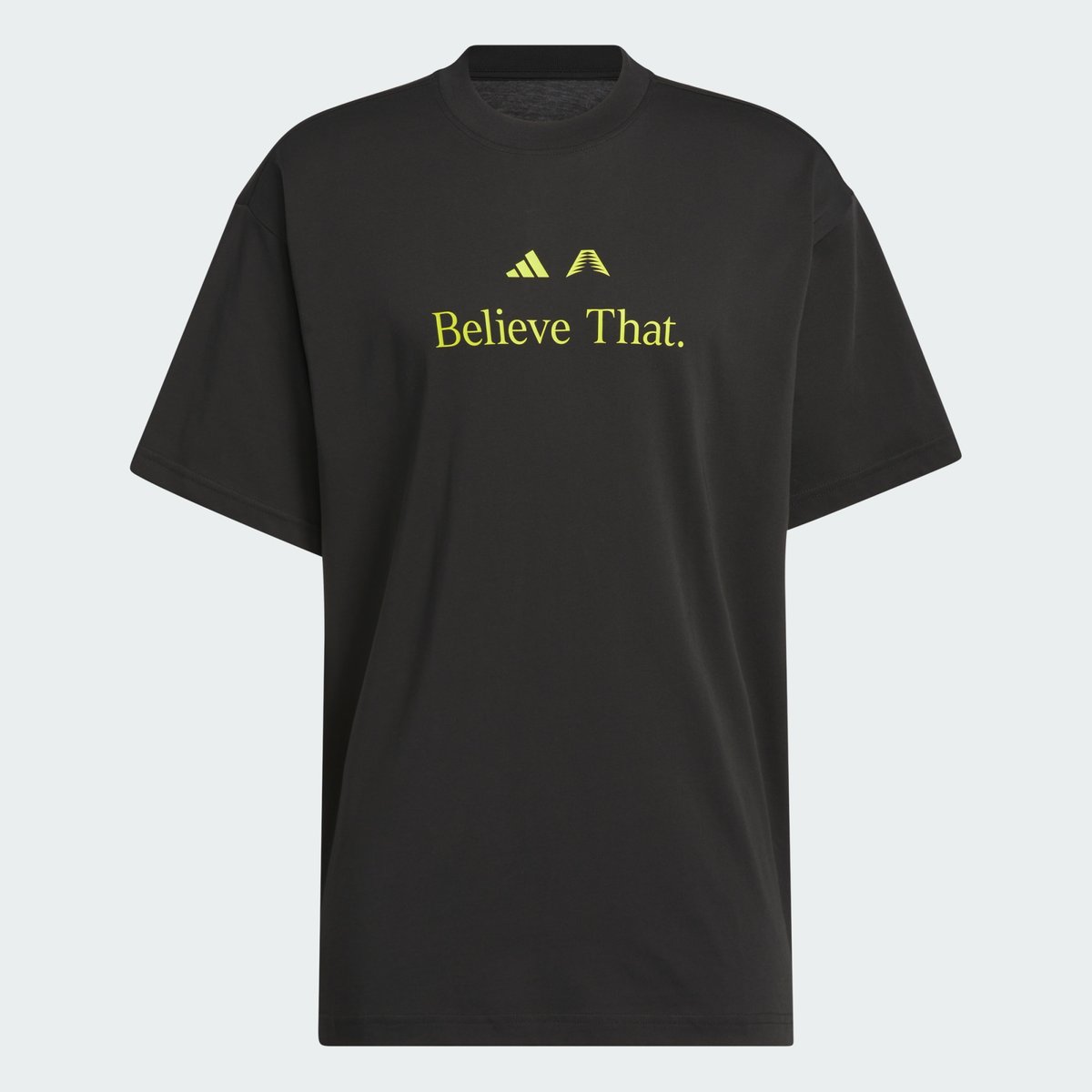 T-Shirt Anthony Edwards Believe That T-Shirt Anthony Edwards Believe That black / preloved lime, adidas Performance