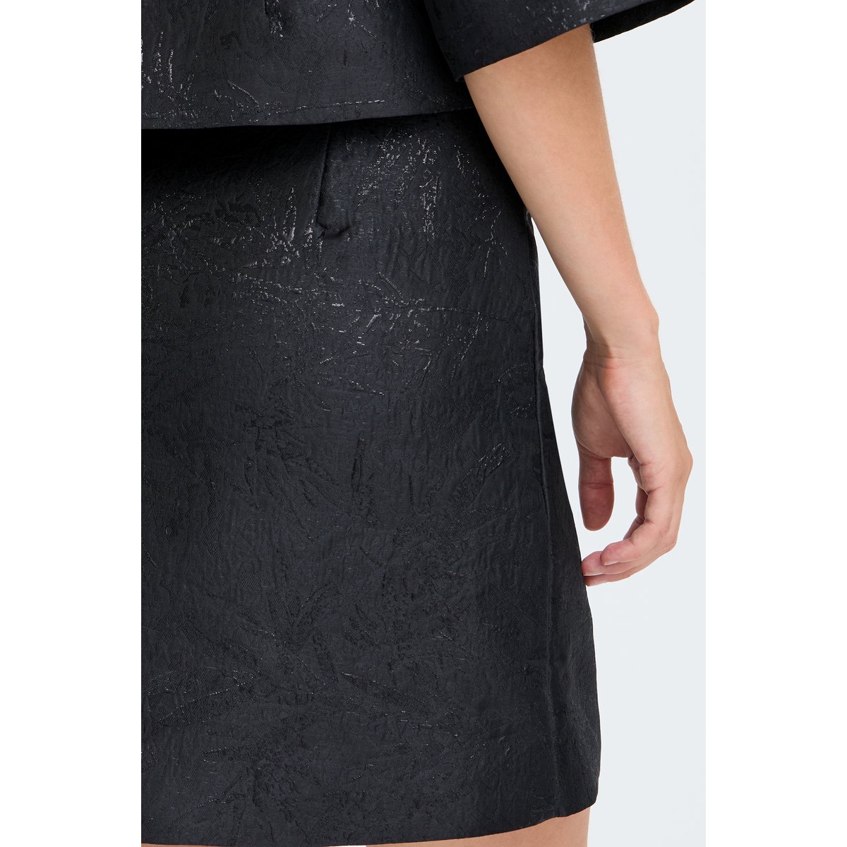 Jupe décontractée noir bydrea shine floral, B.YOUNG