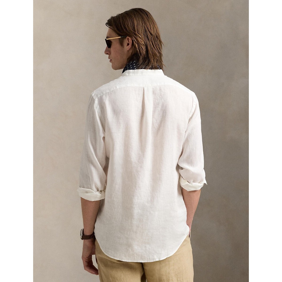 Linen Slim Fit Shirt ecru , POLO RALPH LAUREN