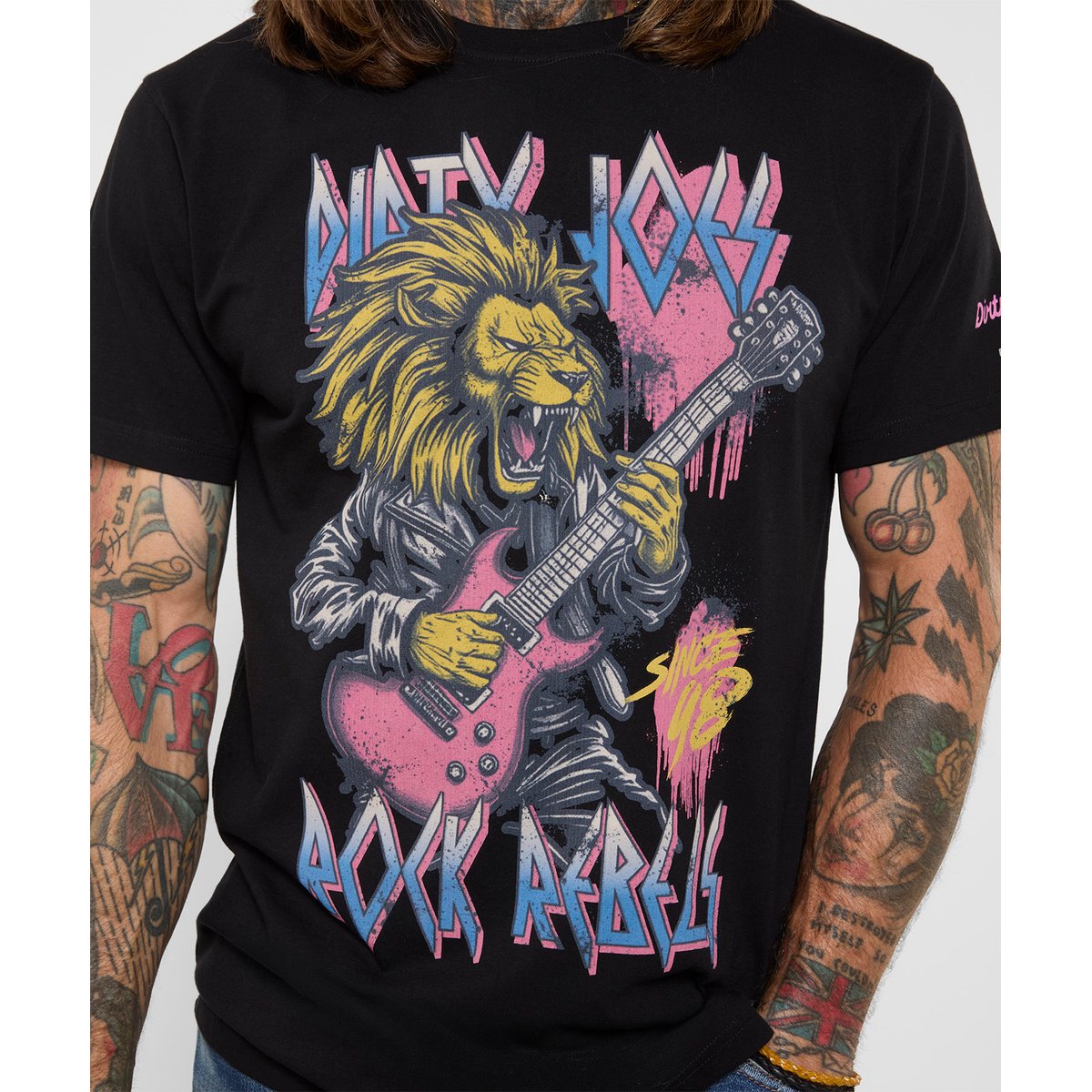 T-Shirt Rockeur Dirty Joes noir, JOE BROWNS