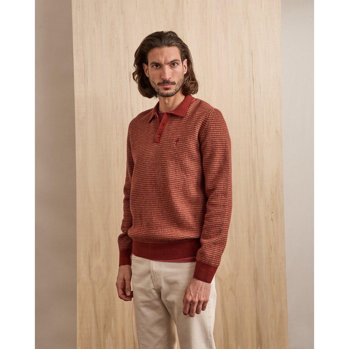 Pull laine AULNAY bordeaux, FAGUO