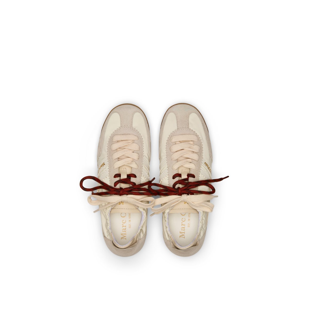 Baskets Modèle Mila avec des lacets différents blanc, MARC O'POLO