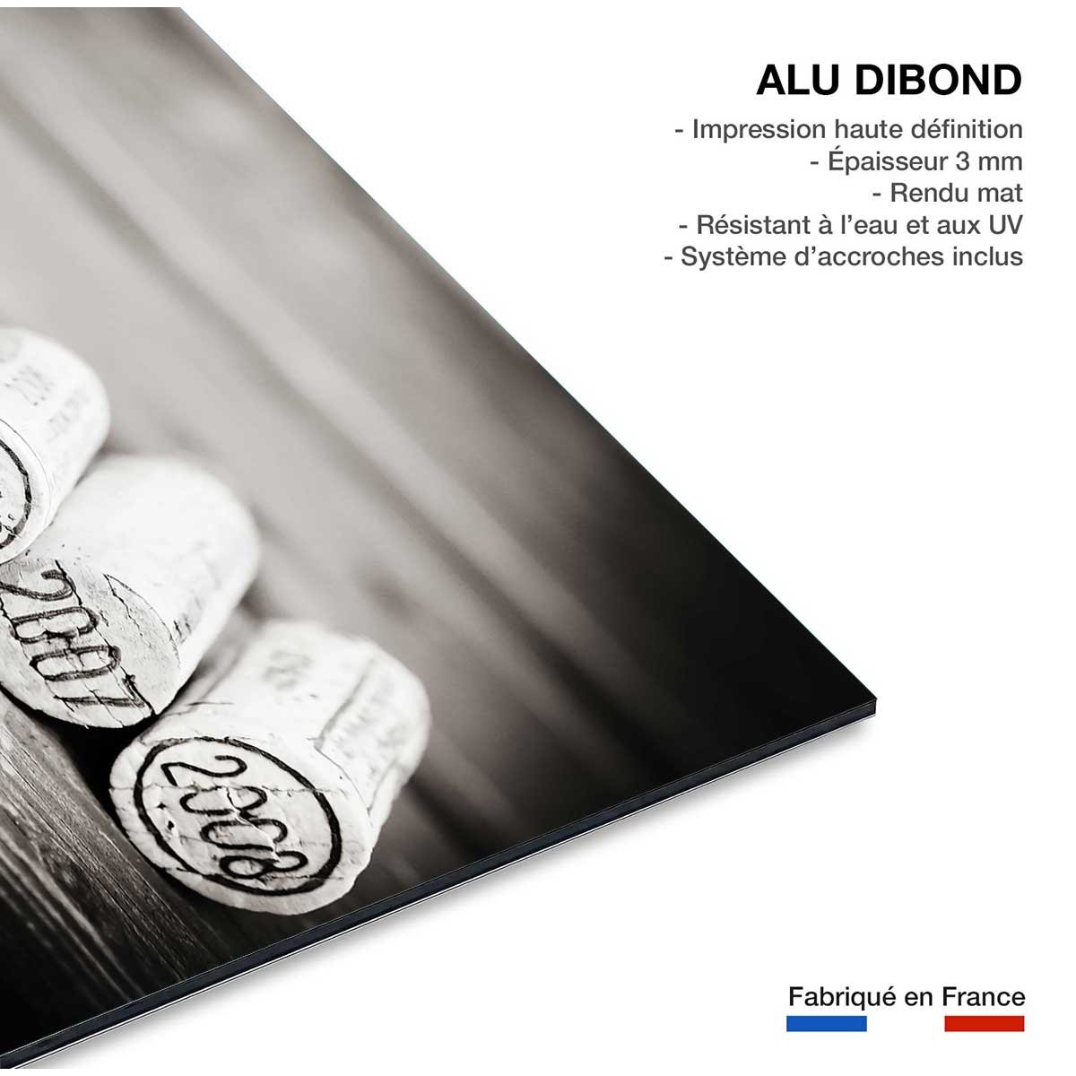 Tableau bouchons en liège tableau alu dibond, HEXOA
