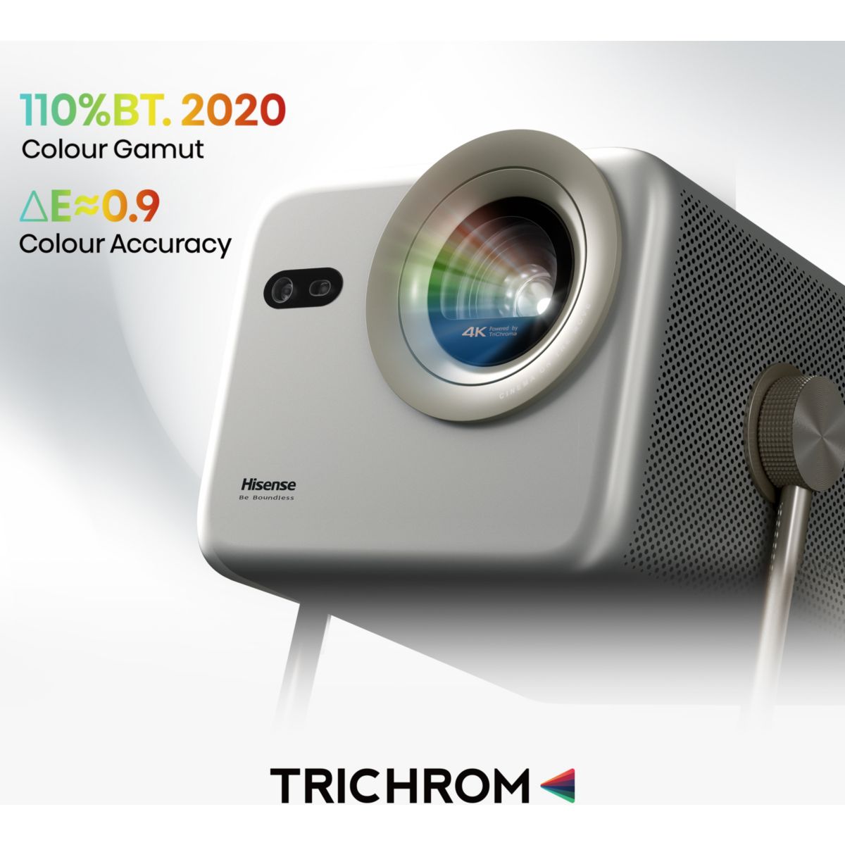Vidéoprojecteur home cinéma Laser Mini Projecteur M2 Pro - Ultra HD -1300 lumens - VIDAA gris, HISENSE