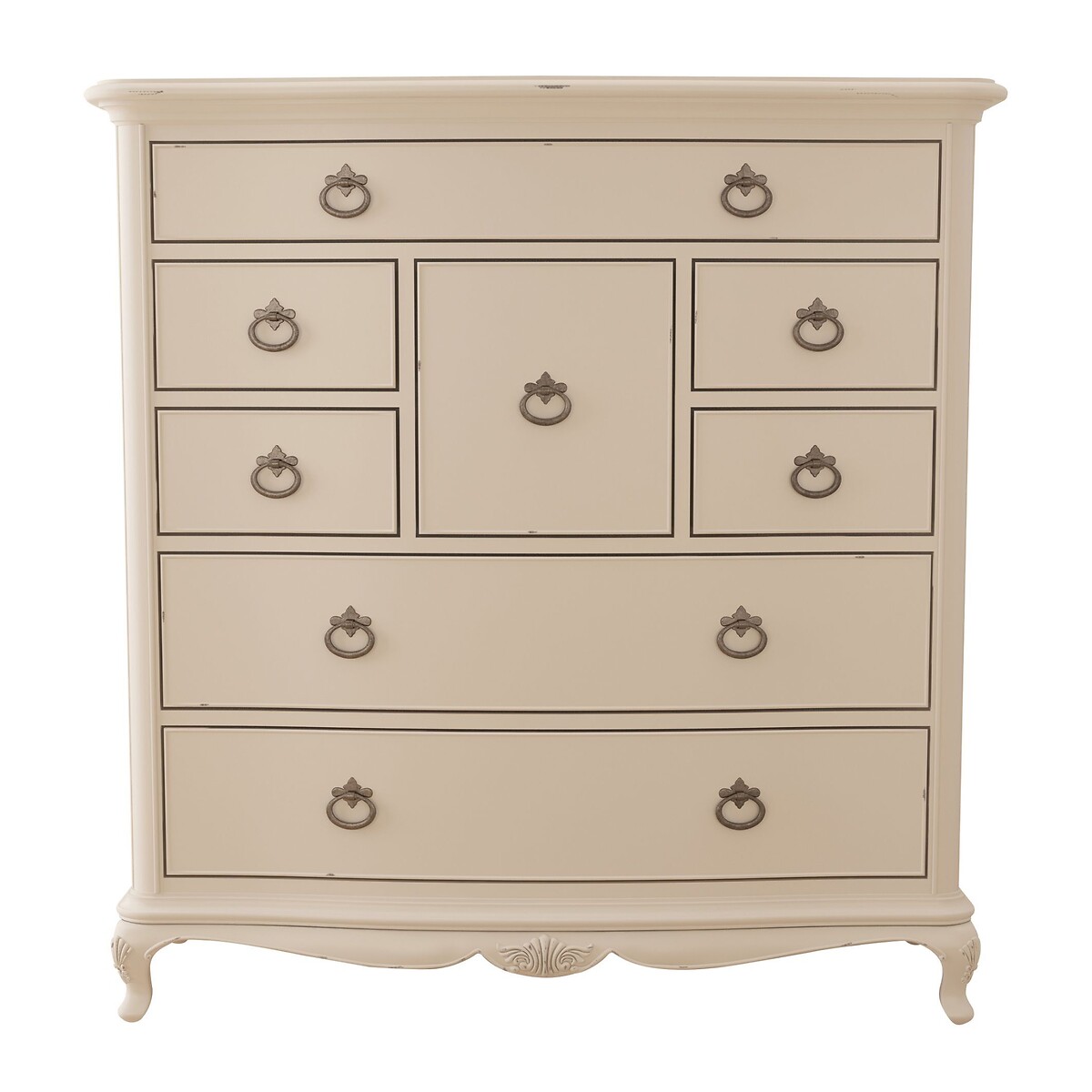 Ivory French-Vintage 8 Drawer Chest ivory, WILLIS & GAMBIER