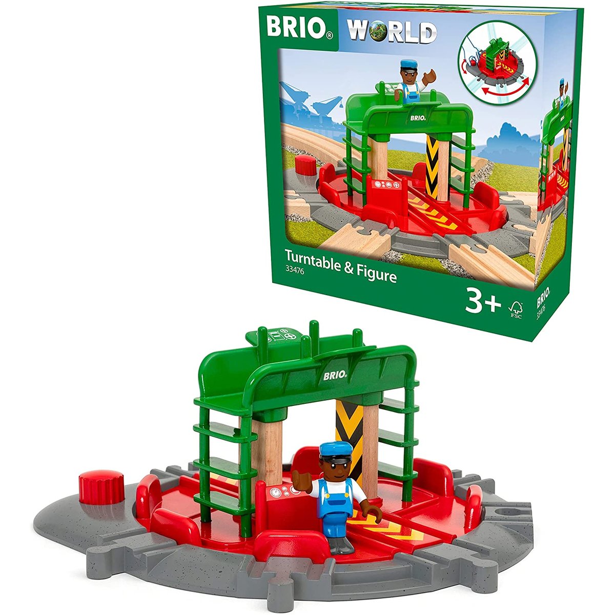 Plaque Tournante Et Personnage multicolore, BRIO