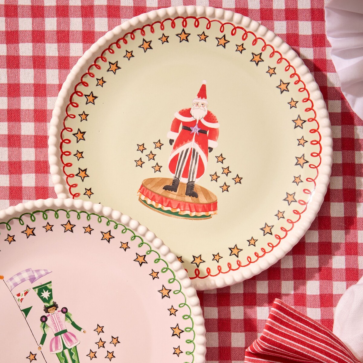Set of 2 Nutcracker Side Plates multi-coloured, CATH KIDSTON