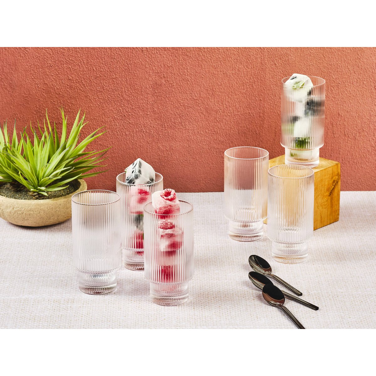 Gobelet 38cl LINJE - 6 pièces transparent, BJORN