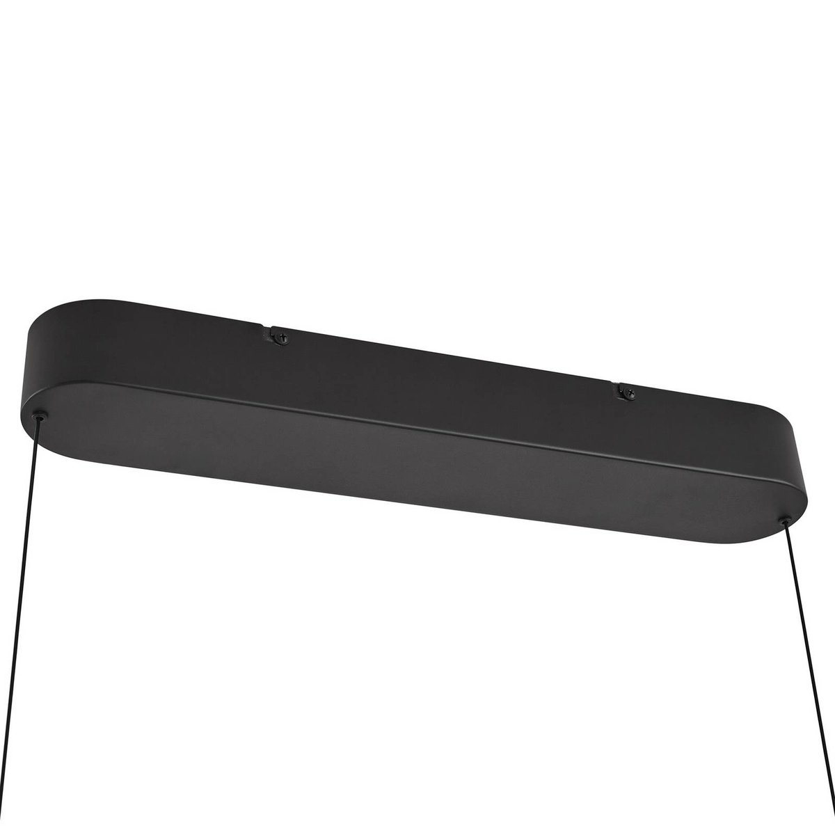 Suspension en métal moderneLED, Clavit noir, LUCANDE
