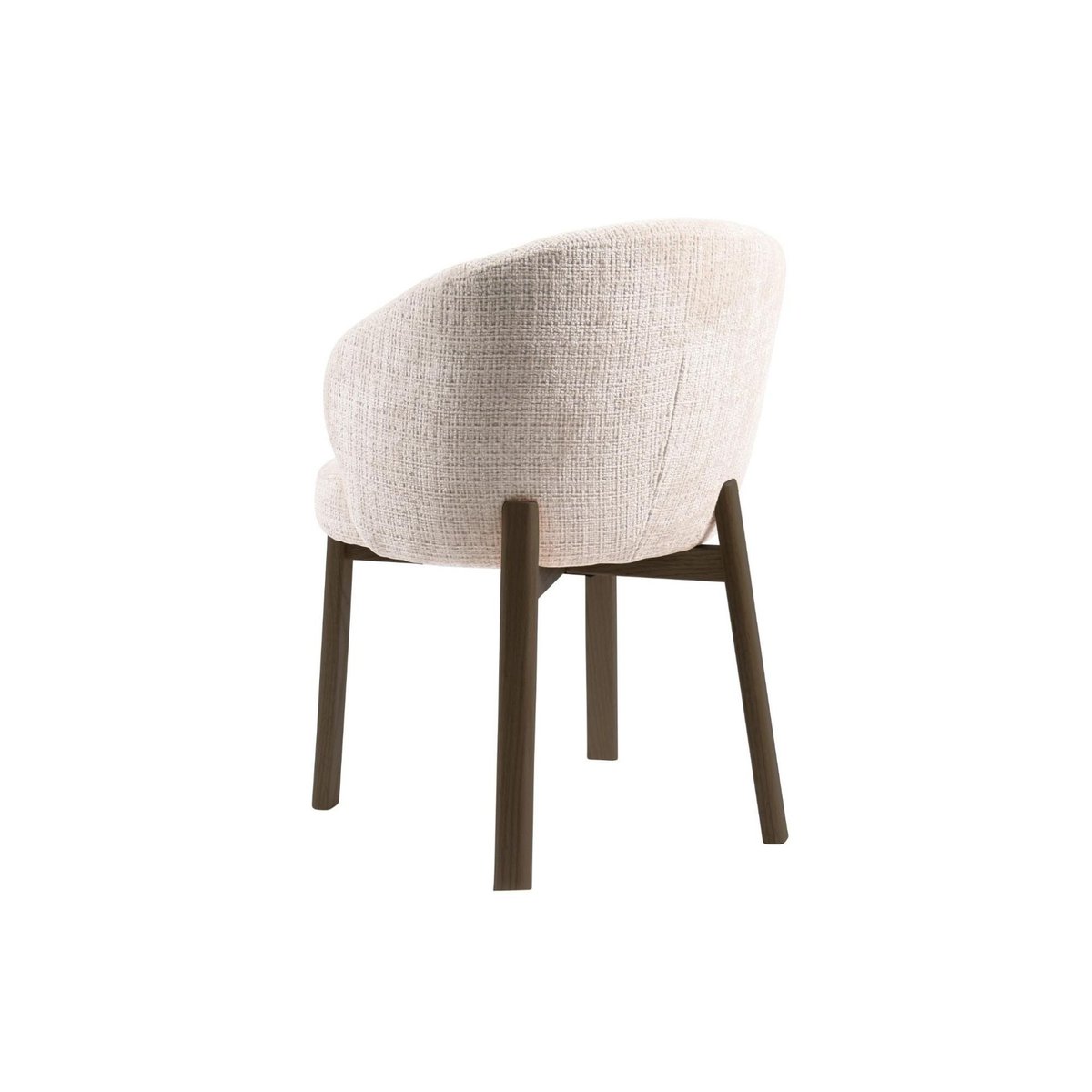 Chaises en tissu beige et pieds chêne fumé (lot de 2) - YUNA beige, HELLIN, DEPUIS 1862